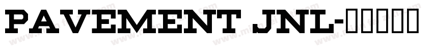 Pavement JNL字体转换